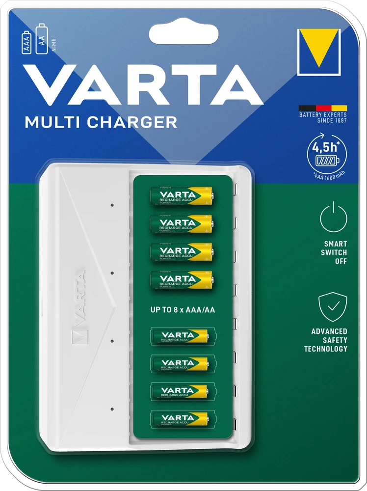 Varta 8 x AA/AAA elementų kroviklis Multi Charger 57659