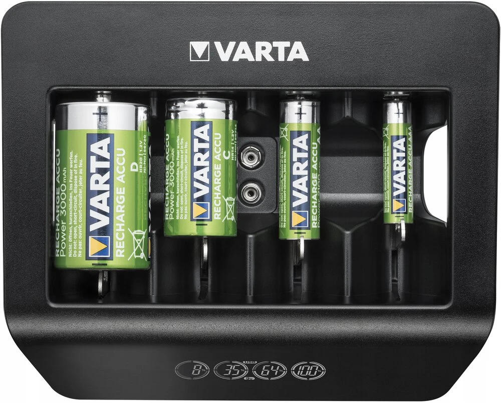 Varta AAA/AA/C/D/9V elementų kroviklis LCD Universal Charger Plus 57688