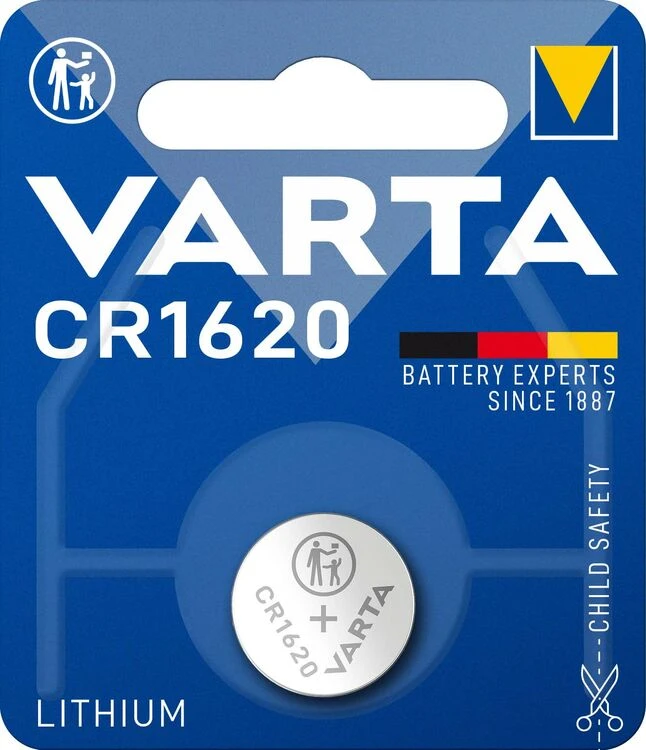 Varta Electronics CR1620 3V 70mAh elementas 6620, 1 vnt.