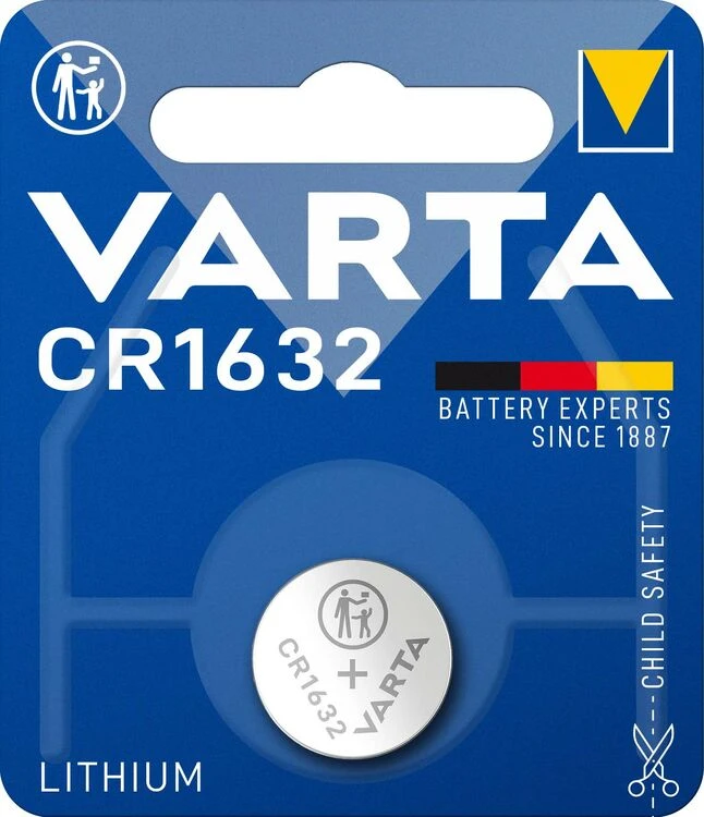 Varta Electronics CR1632 3V 137mAh elementas 6632, 1 vnt.