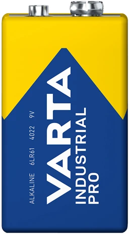 Varta Industrial Pro 6LR61 9V 640mAh baterija 4022, 20 vnt.