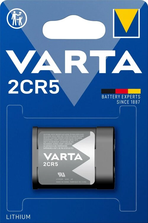 Varta Lithium 6V 2CR5 1400mAh baterija 6203, 1 vnt.