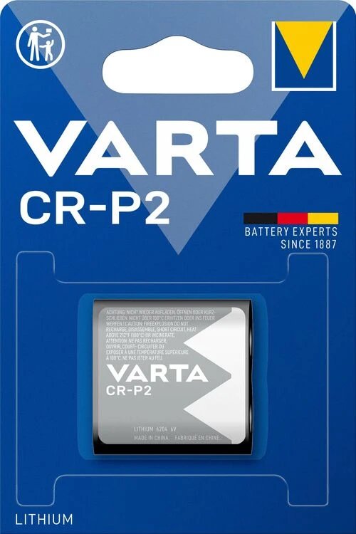 Varta Lithium 6V CR-P2 1450mAh baterija 6204, 1 vnt.