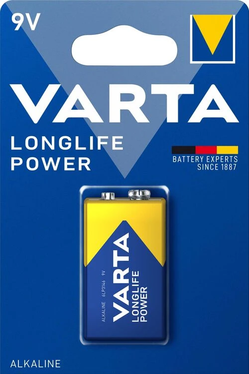 Varta Longlife Power 9V baterija, 1 vnt.