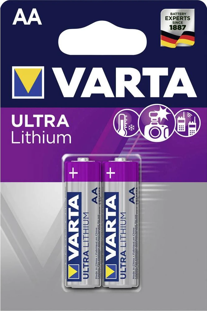Varta Ultra Lithium AA elementas, 2 vnt.