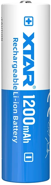 Xtar 1200mAh 3,6V 14500 AA akumuliatorius su PCB