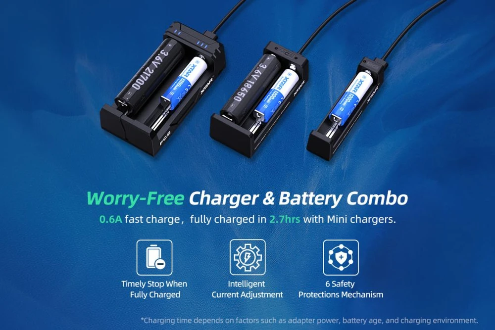 Xtar 1200mAh 3,6V 14500 AA akumuliatorius su PCB
