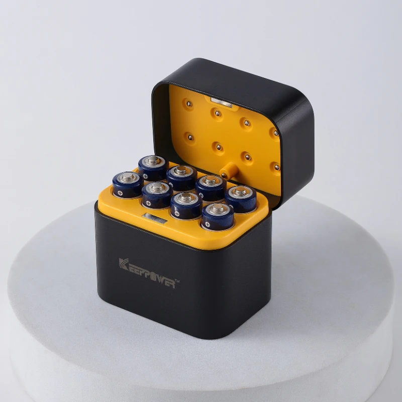 Keeppower 8 x 1,5V 3133mAh 4700mWh AA įkraunamų elementų ir i8 įkroviklio komplektas