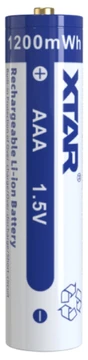 Xtar 1,5V 750mAh AAA įkraunamas elementas, 4 vnt. + dėklas