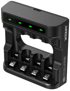 Xtar 4 x Ni-MH ir 1,5V Li-ion AA/AAA akumuliatorių kroviklis L4