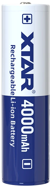 Xtar 18650 ličio jonų baterija su 4000mAh talpos žyma