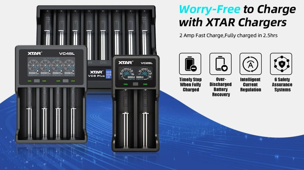 „Xtar“ įkraunama baterija 18650 3,6 V ličio jonų 4000 mAh