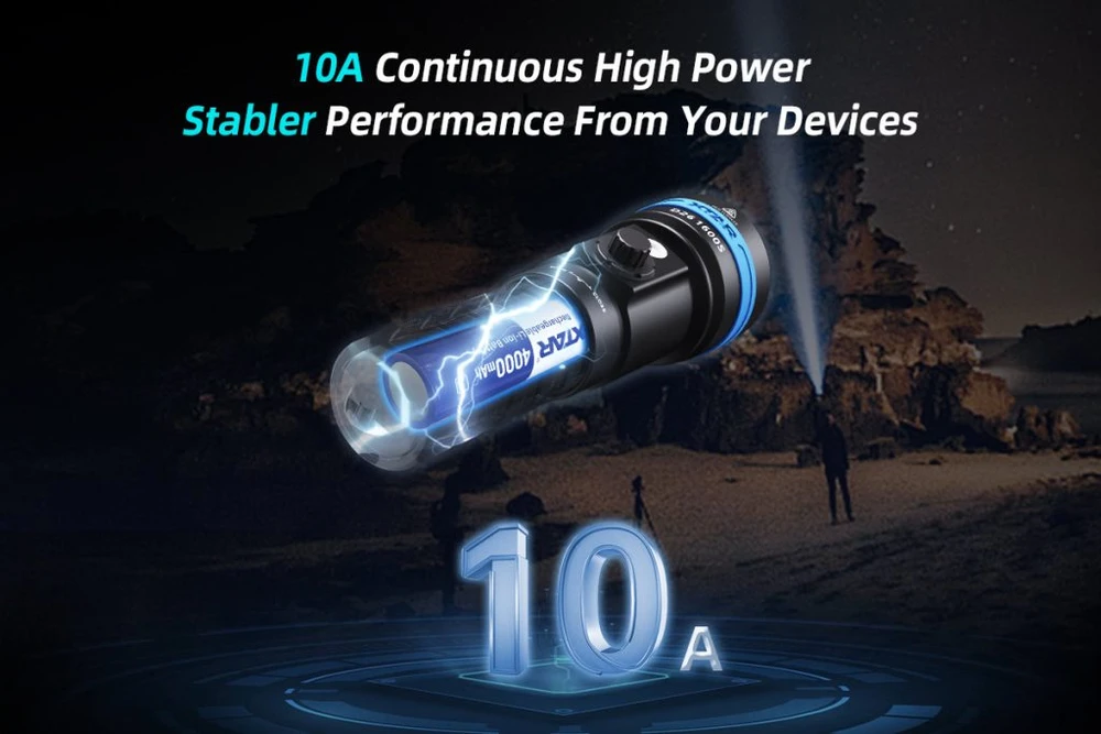 „Xtar“ įkraunama baterija 18650 3,6 V ličio jonų 4000 mAh