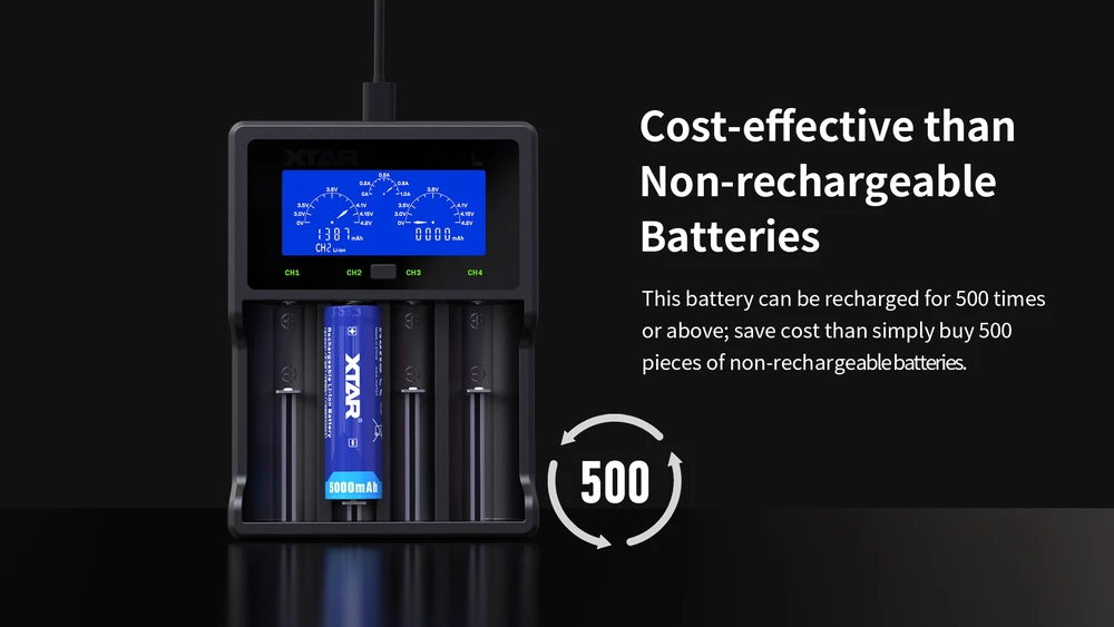 Xtar 5000mAh 3,6V 21700 akumuliatorius su PCB