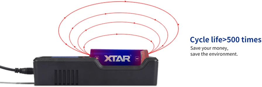Xtar 5200mAh 3,6V 26650 akumuliatorius su PCB