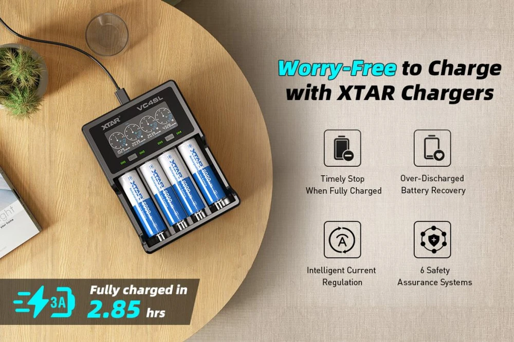 Xtar 6000mAh 3,6V 21700 akumuliatorius su PCB