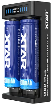 Xtar universalus 2 x ličio jonų akumuliatorių įkroviklis MC2 PLUS