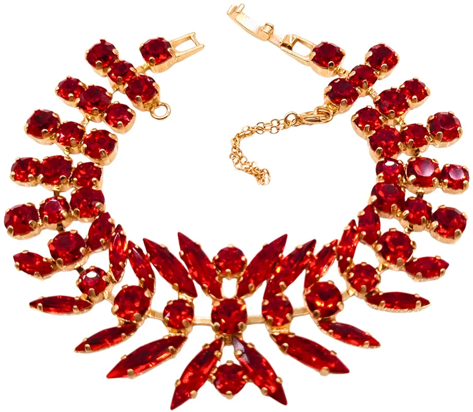 Diamond Sky Jewelry Apyrankė moterims DiamondSky „Krištolinis gundymas (Light Siam)“ su Preciosa kristalais