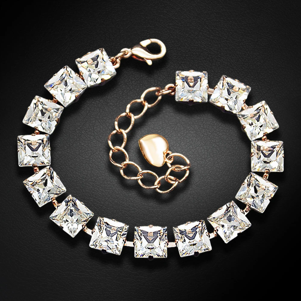 Diamond Sky Jewelry Apyrankė moterims DiamondSky „Princess“ su Swarovski kristalais