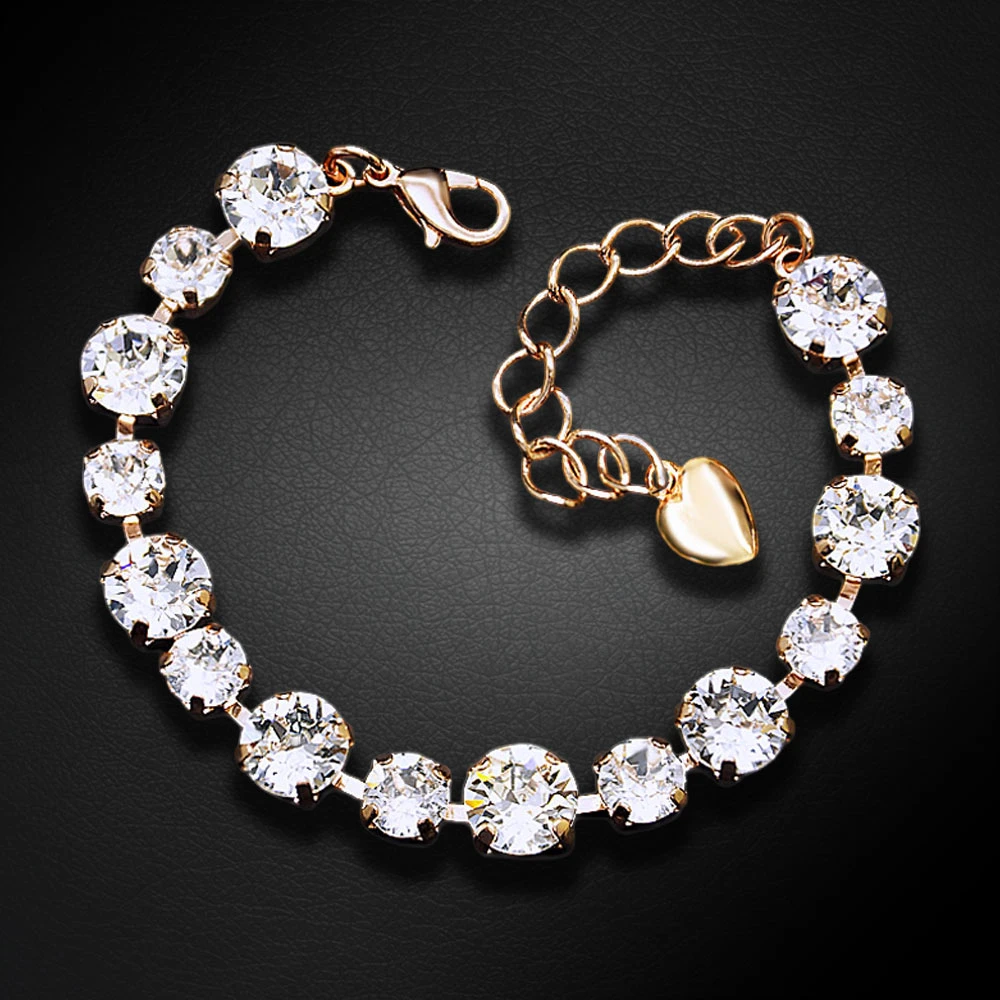 Diamond Sky Jewelry Apyrankė moterims DiamondSky „Klasika IV“ su Swarovski kristalais