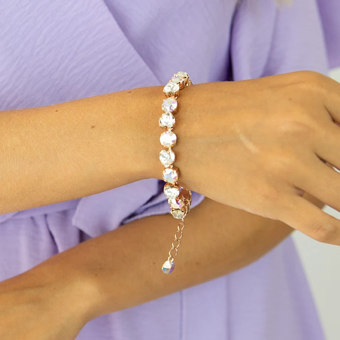 Diamond Sky Jewelry Apyrankė moterims DiamondSky „Tau II“ su Swarovski kristalais