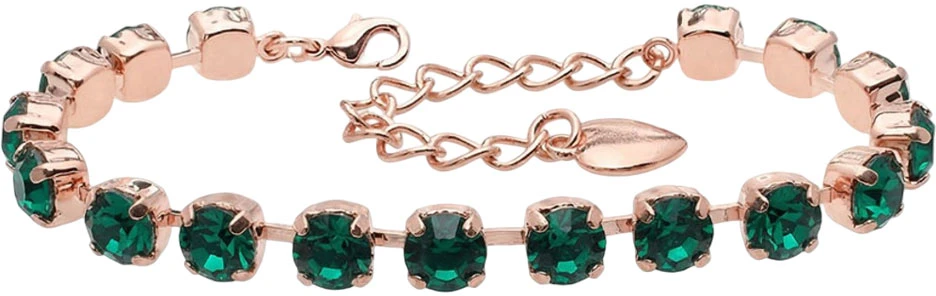 Diamond Sky Jewelry Apyrankė moterims DiamondSky „Klasika III (Emerald)“ su Swarovski kristalais