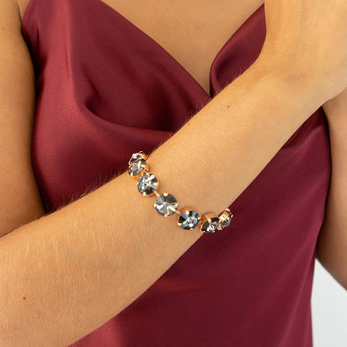 Diamond Sky Jewelry Apyrankė moterims DiamondSky „Vortex (Nightfall)“ su Preciosa kristalais