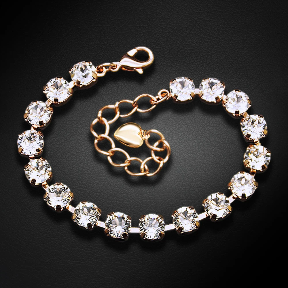 Diamond Sky Jewelry Apyrankė moterims DiamondSky „Classic III“ su Swarovski kristalais