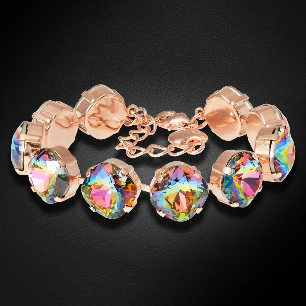 Diamond Sky Jewelry Apyrankė moterims DiamondSky „Akinantis Spindesys IV“ su Swarovski karoliukais