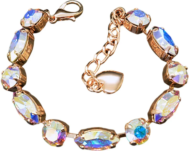 Diamond Sky Jewelry Apyrankė moterims DiamondSky „Chic II (Aurora Borealis)“ su Swarovski kristalais