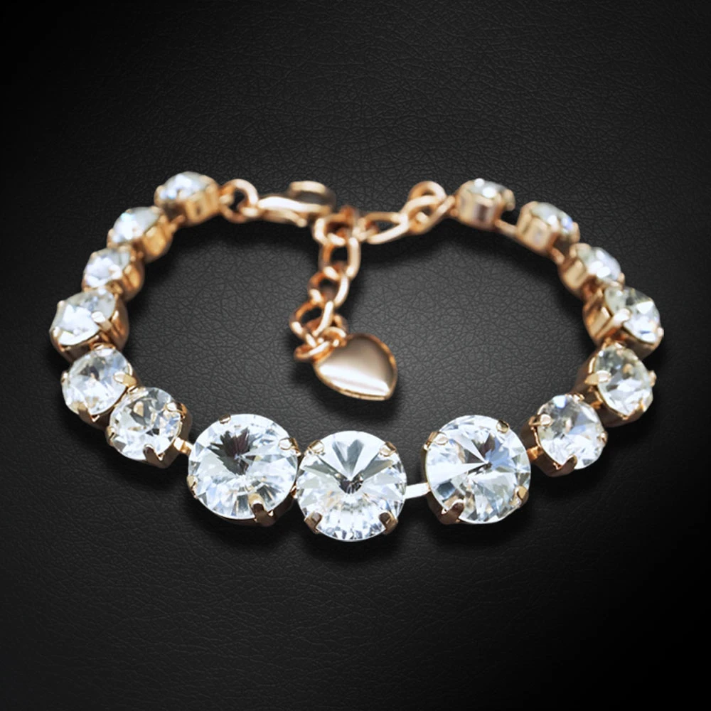 Diamond Sky Jewelry Apyrankė moterims DiamondSky „Vaivorykštė II“ su Swarovski kristalais