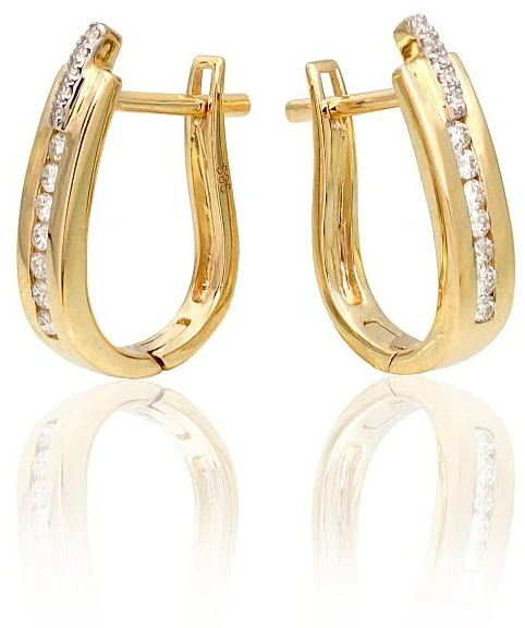 Diamond Sky Jewelry Auksiniai auskarai su deimantais „Artemis“