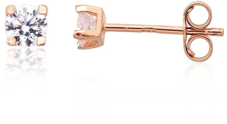 Diamond Sky Jewelry Auksiniai auskarai-vinukai su cirkoniais „Naujoji Klasika II“