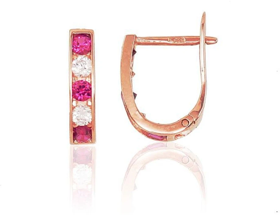 Diamond Sky Jewelry Auksiniai auskarai su cirkoniais „Confetti XXXVI“