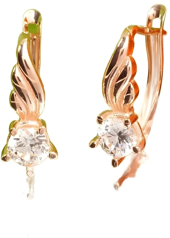 Diamond Sky Jewelry Auksiniai auskarai su cirkoniais „Juno Gold XIV“