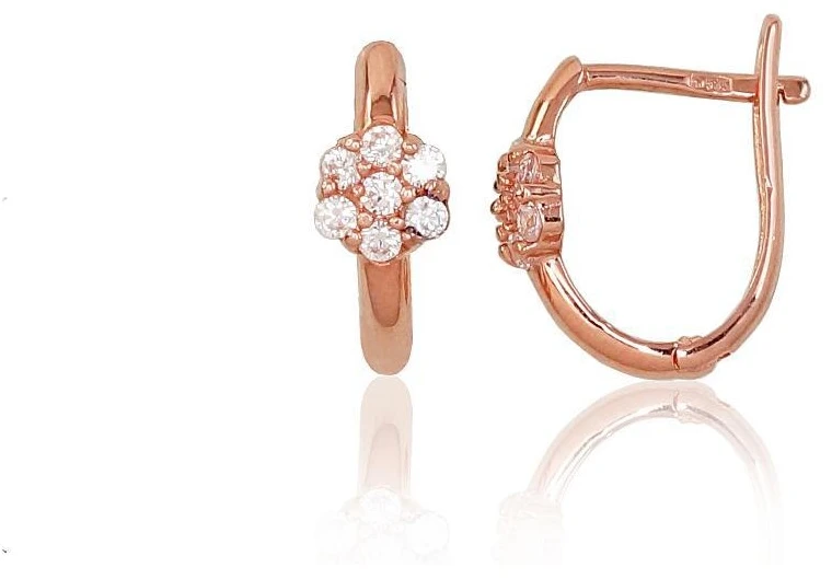 Diamond Sky Jewelry Auksiniai auskarai su cirkoniais „Golden Magic II“