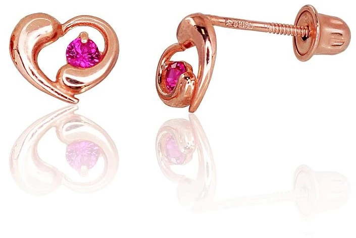 Diamond Sky Jewelry Auksiniai auskarai-vinukai su cirkoniais „Aramis III“