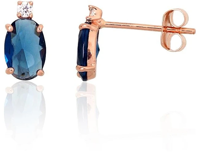 Diamond Sky Jewelry Auksiniai auskarai-vinukai su cirkoniais „Venus“