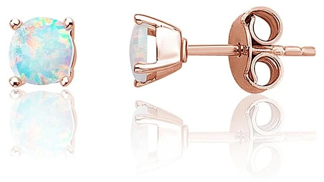 Diamond Sky Jewelry Auksiniai auskarai-vinukai su opalitu „Kylie II“