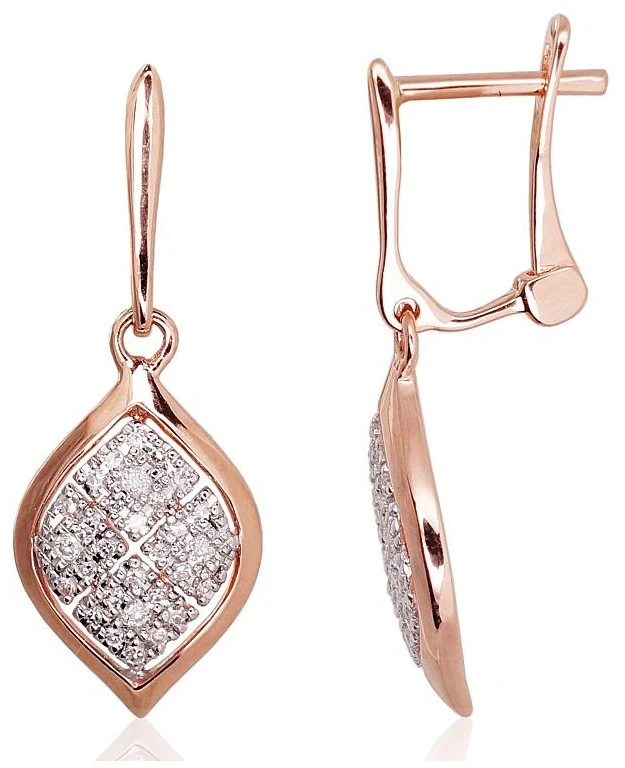 Diamond Sky Jewelry Auksiniai auskarai su deimantais „Melisandra II“