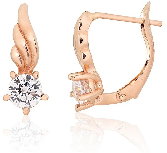 Diamond Sky Jewelry Auksiniai auskarai su cirkoniais „Juno Gold XIV“