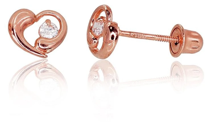 Diamond Sky Jewelry Auksiniai auskarai-vinukai su cirkoniais „Aramis“