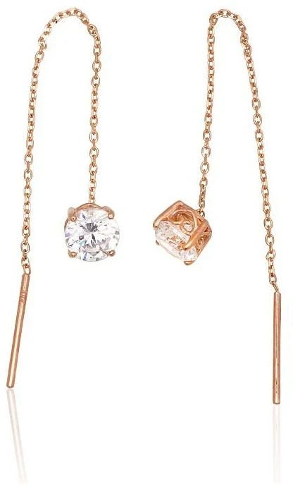 Diamond Sky Jewelry Auksiniai auskarai su cirkoniais „Švarus Balansas“