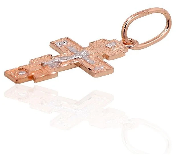 Diamond Sky Jewelry Auksinis kryželis „Išgelbėk ir Apsaugok VI“