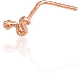 Diamond Sky Jewelry Auksinis nosies auskaras „Gyvatė“