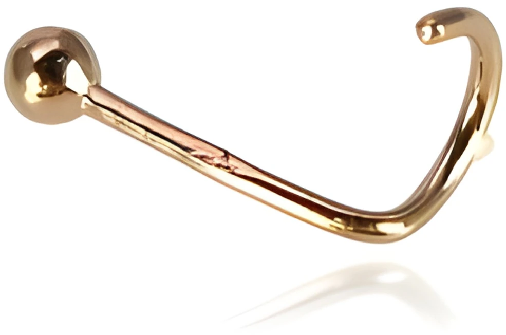 Diamond Sky Jewelry Auksinis nosies auskaras „Minimalus Žavesys“