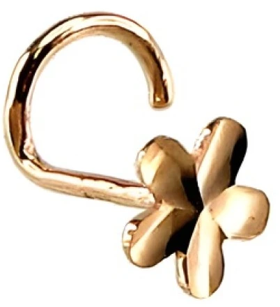 Diamond Sky Jewelry Auksinis nosies auskaras „Auksinė Gėlė VIII“