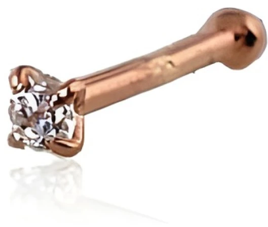 Diamond Sky Jewelry Auksinis nosies auskaras su cirkoniais „Junona III“