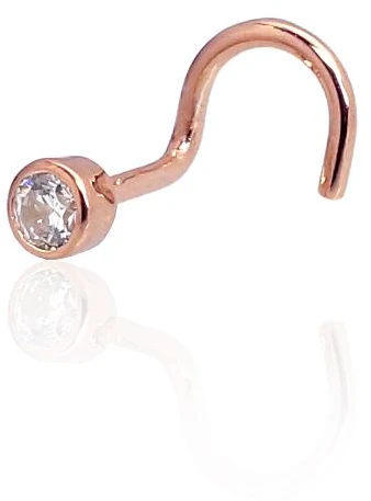 Diamond Sky Jewelry Auksinis nosies auskaras su cirkoniais „Junona II“
