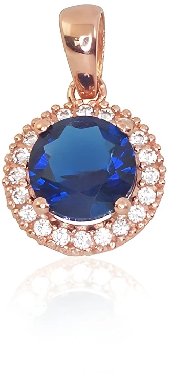 Diamond Sky Jewelry Auksinis pakabukas su cirkoniais „Širdys ir Strėlės“